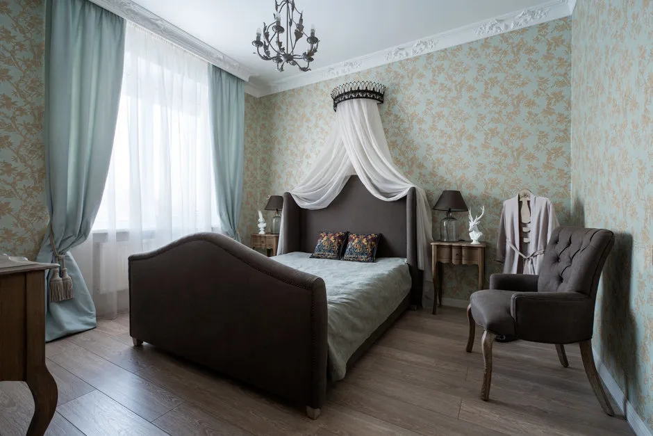 Foto: Schlafzimmer im klassischen Stil, Küche und Esszimmer, Badezimmer, Flur, Wohnzimmer, Modernes Design, Innenraumdekoration, Wohnung, Haus, Enzyklopädie des Designs – Fotos auf unserer Website